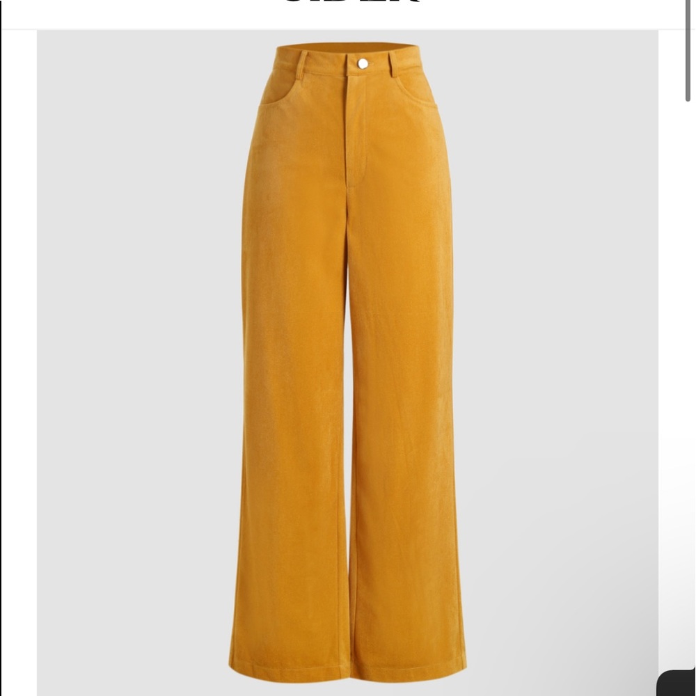 High Waist Wide Leg Trousers